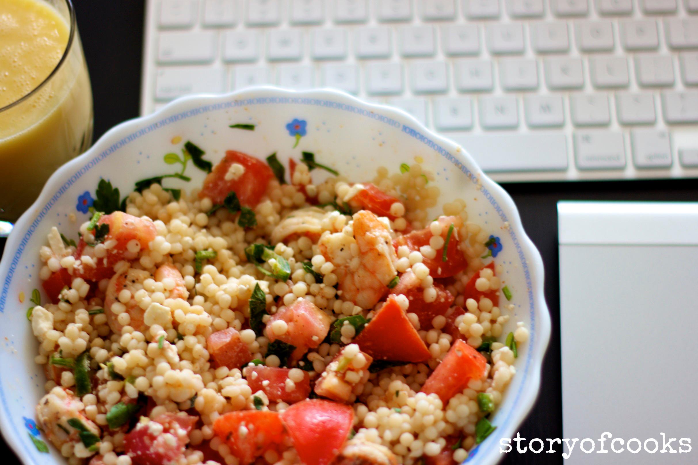 couscous and shrimp salad