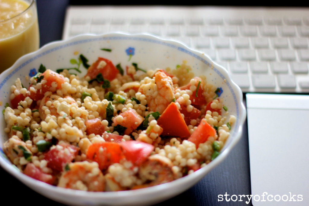 couscous and shrimp salad