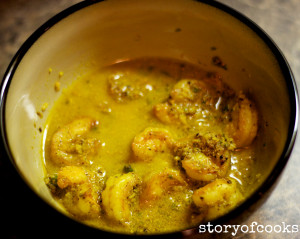 shrimp in mustard sauce