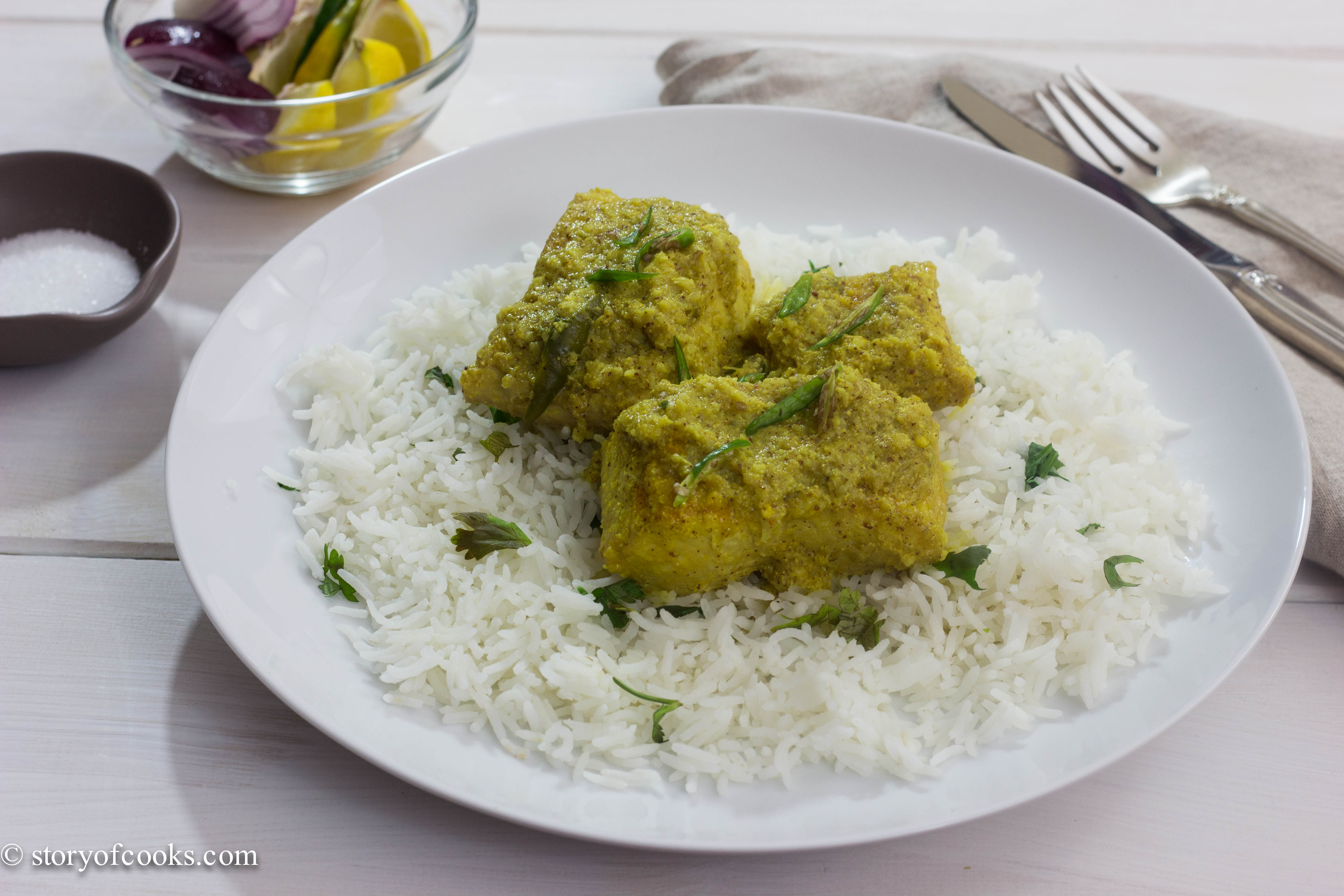 Fish curry with mustard