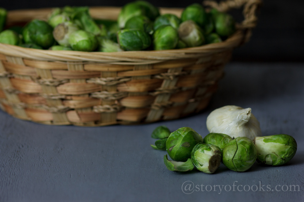 Brussel sprouts with garlic