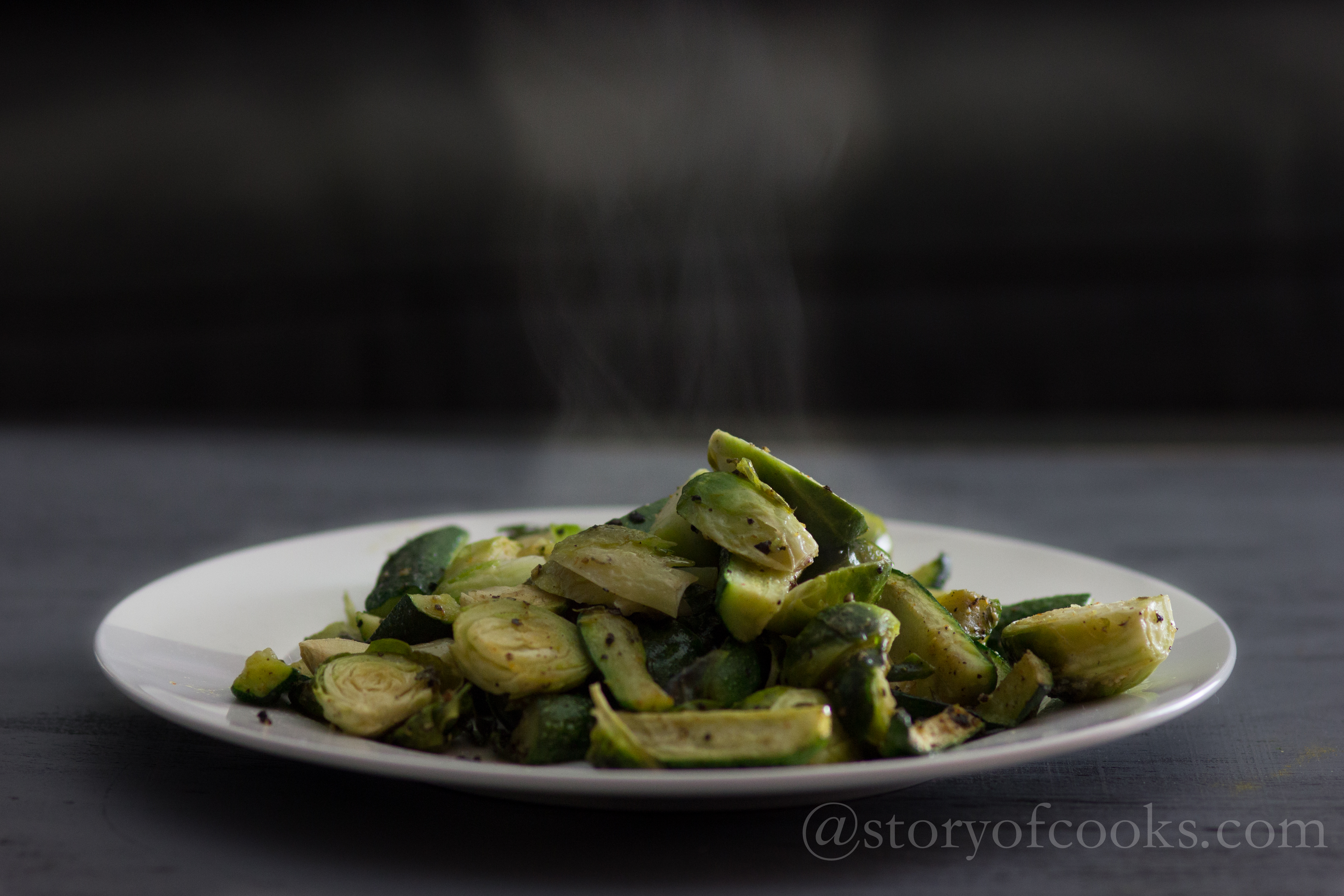 Brussel sprouts with garlic