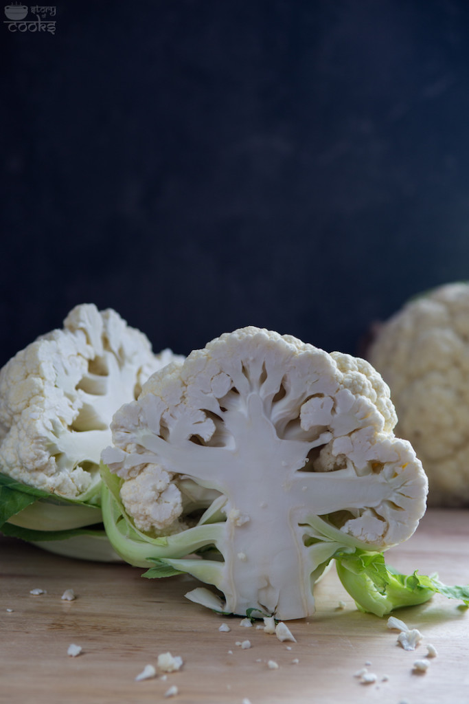 cut cauliflower