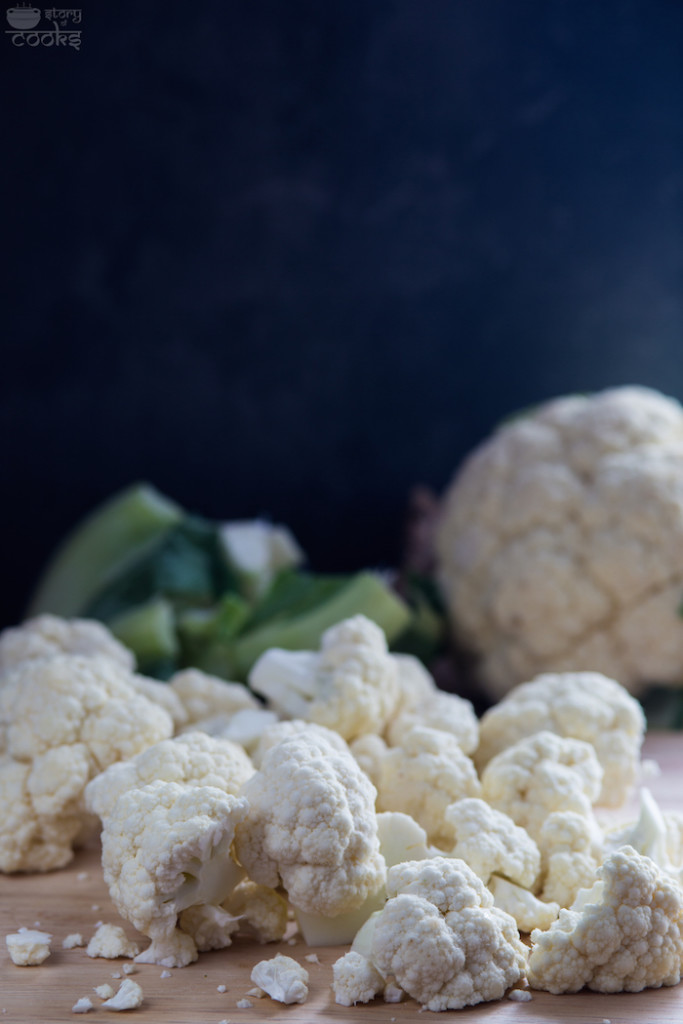 cut cauliflowers