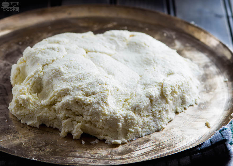 paneer after kneading