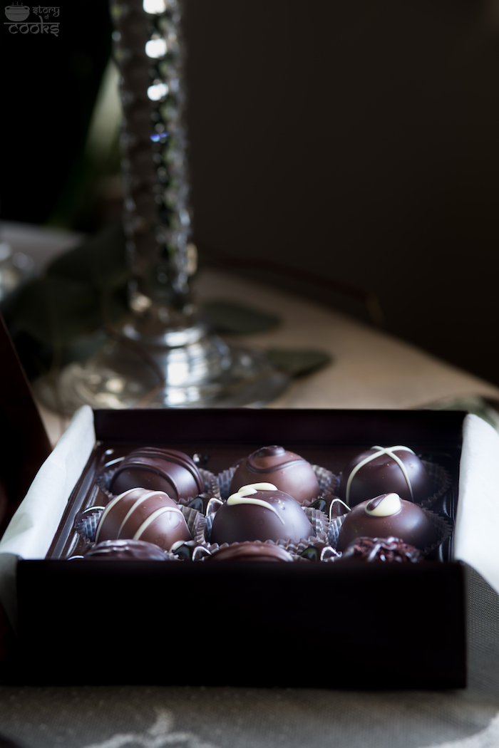 chocolates tablescape
