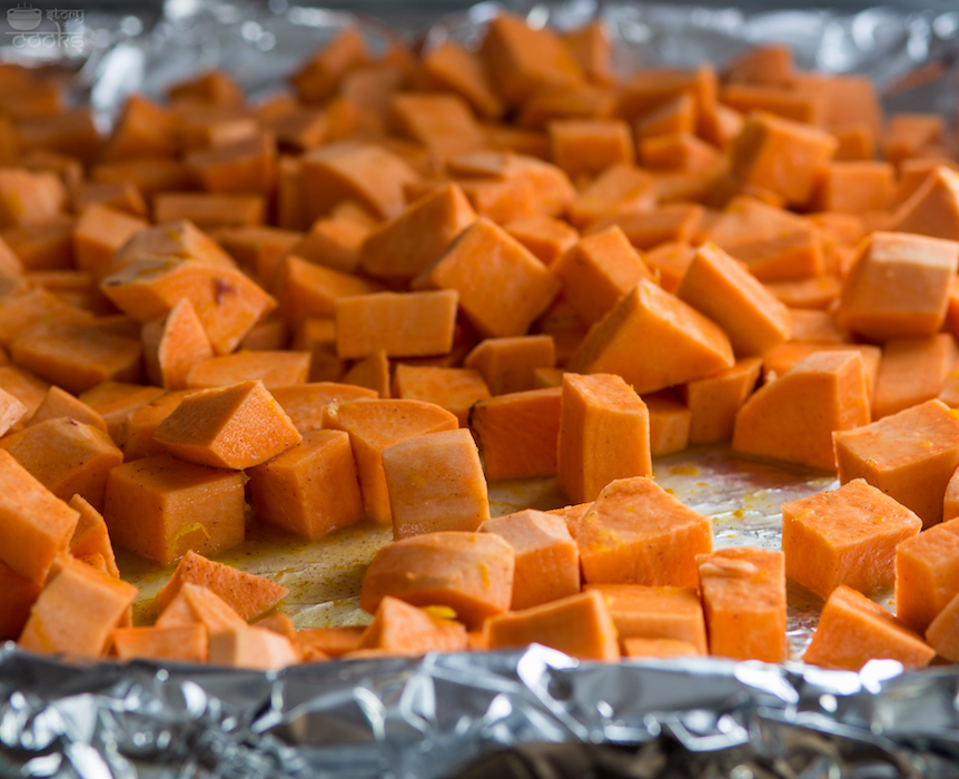 sweet potato before baking