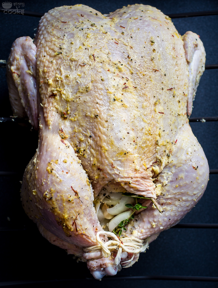 trussed chicken whole