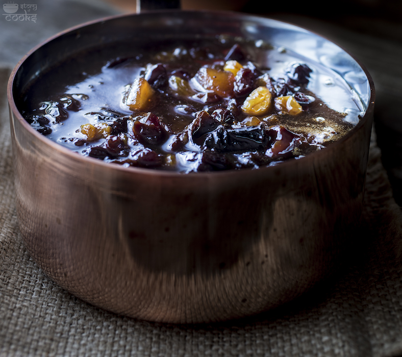 christmas cake dry fruits closeup