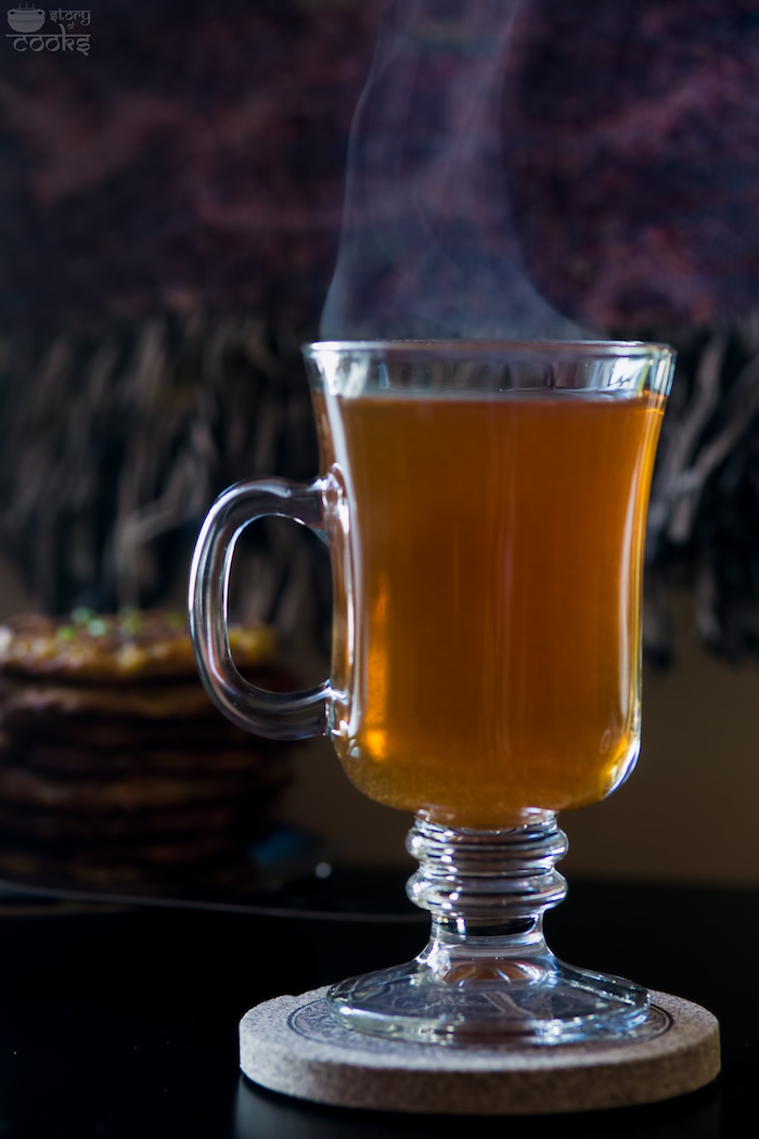 latke with tea