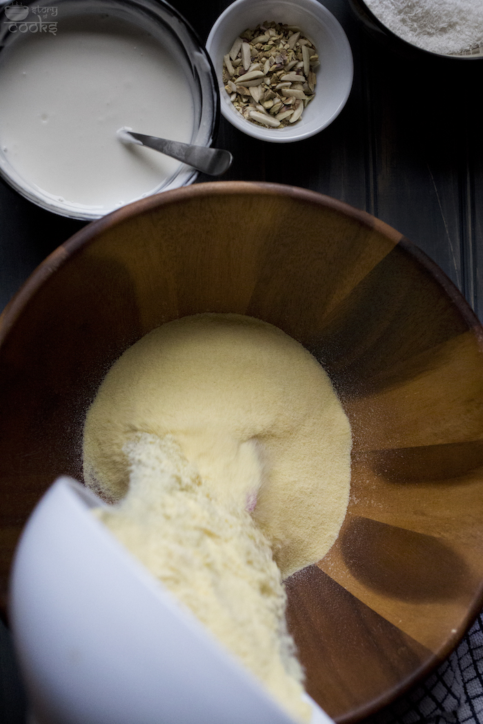batter- adding flour