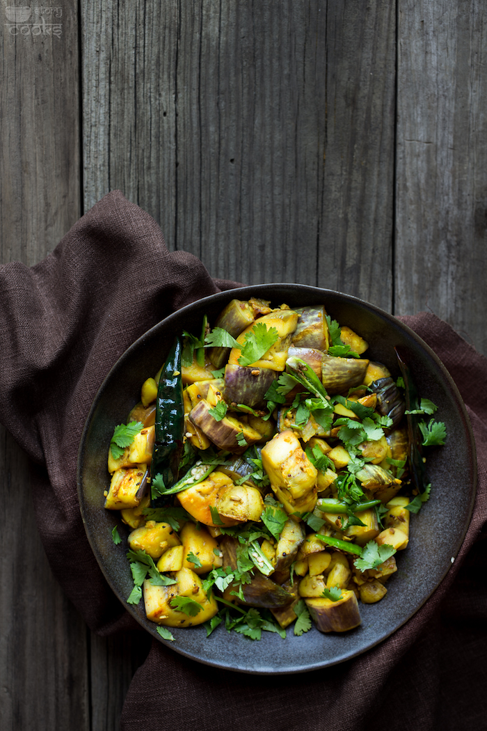 eggplant stirfry topdown