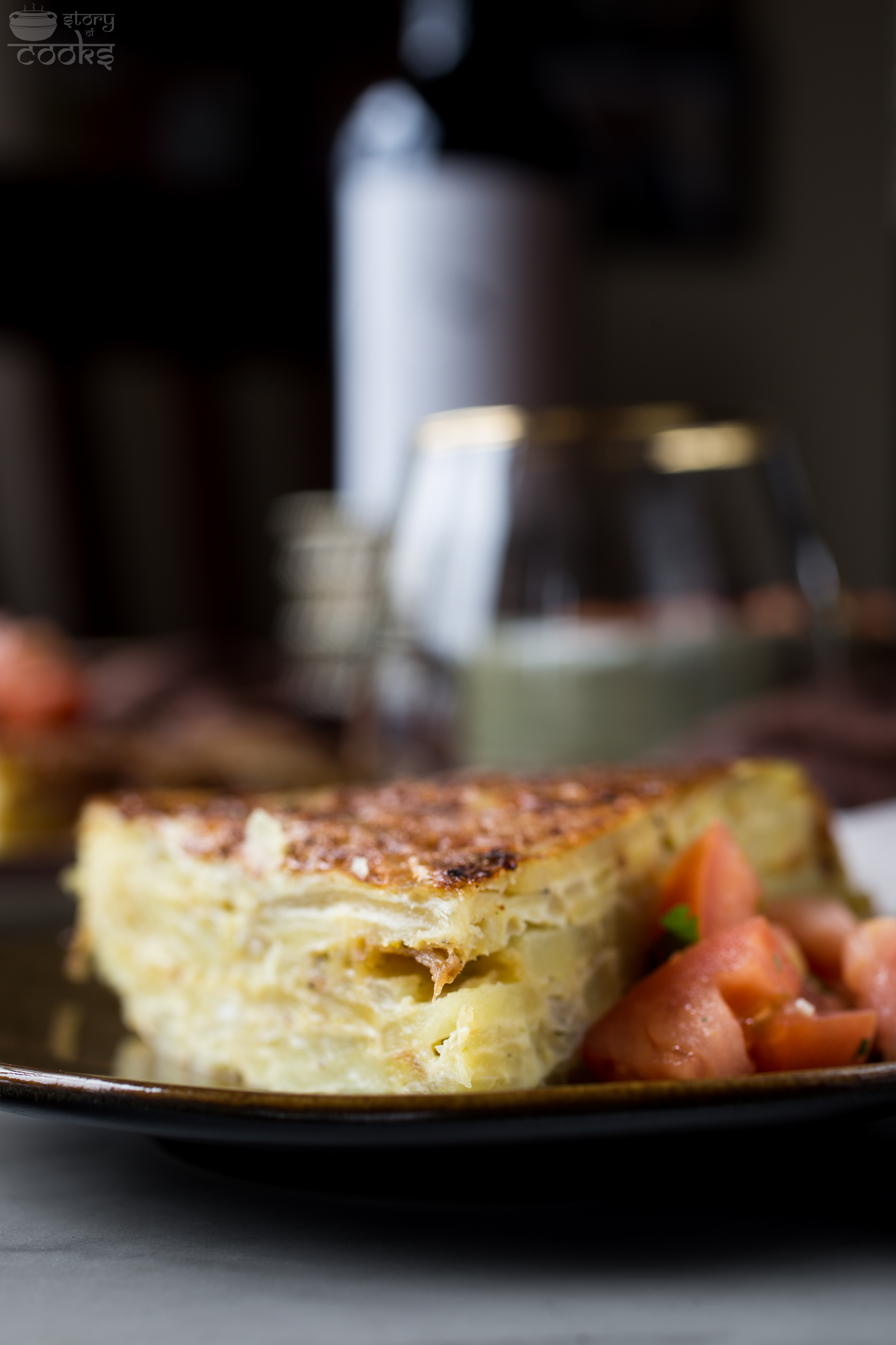 spanish tortilla closeup