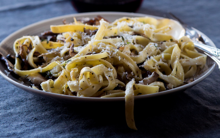 a plate of pasta