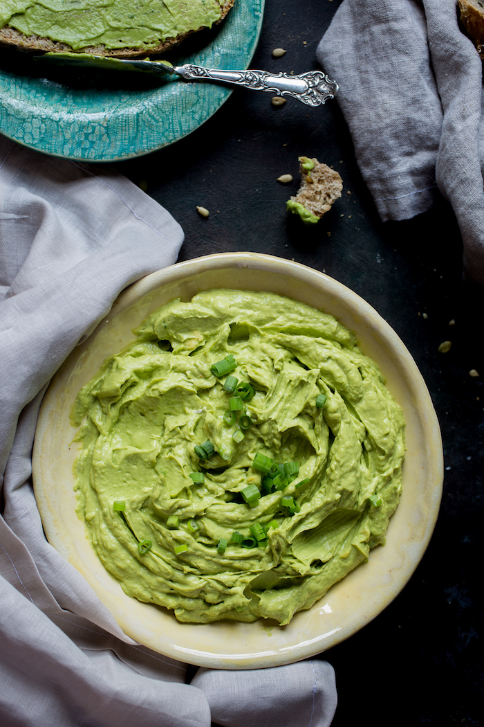 avocado spread top down