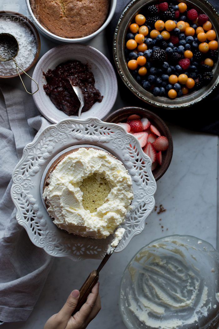 naked cake prep 2