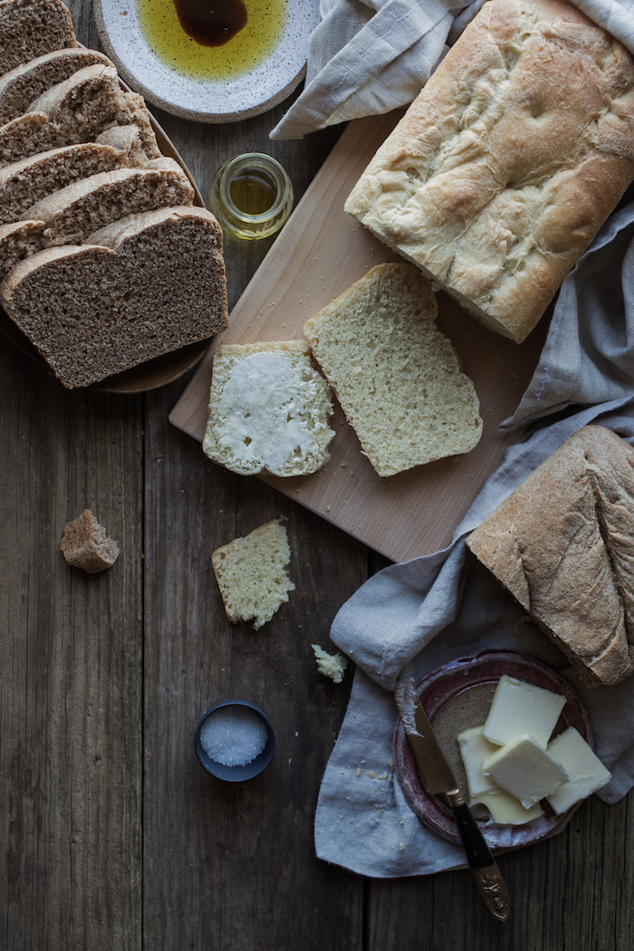 sandwich bread top-down