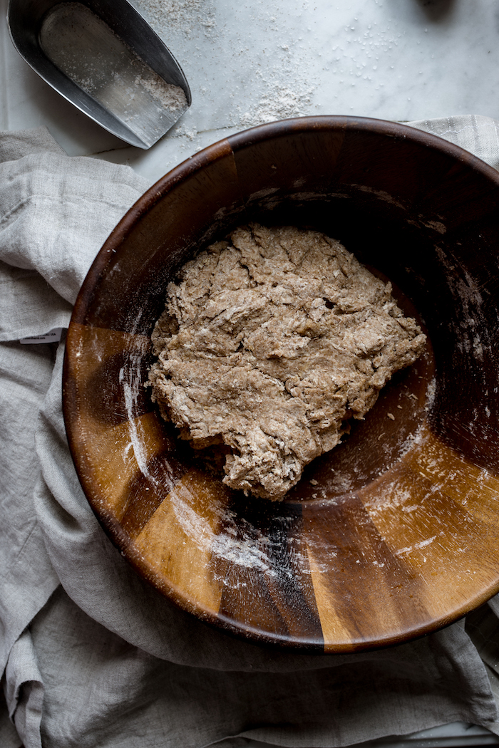 wholewheat bread before kneading