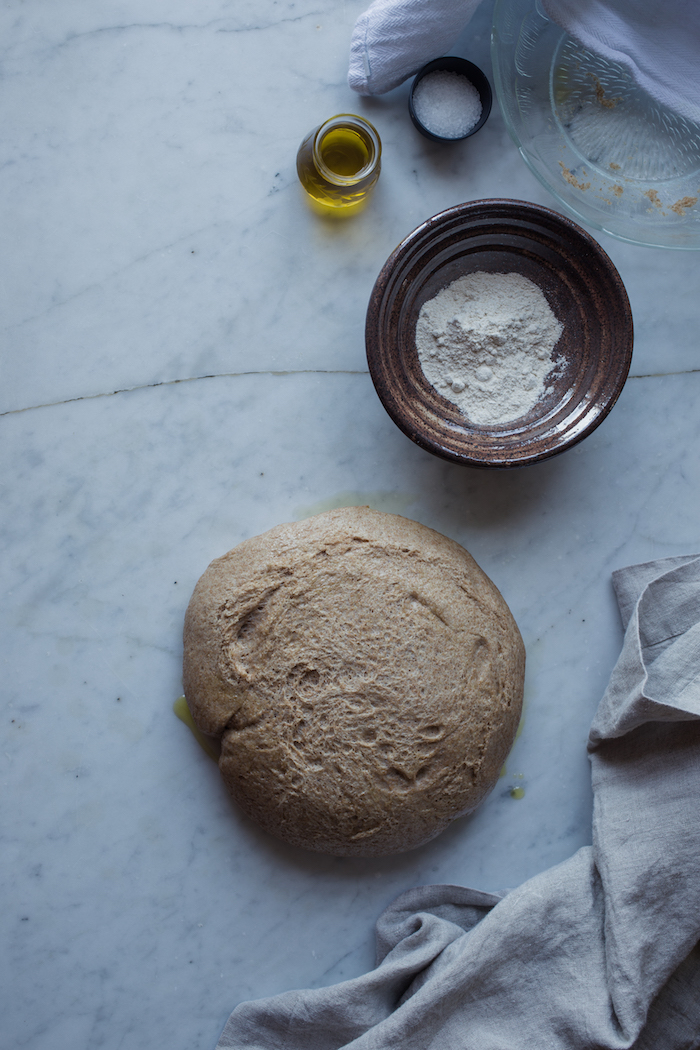 wholewheat bread before shaping