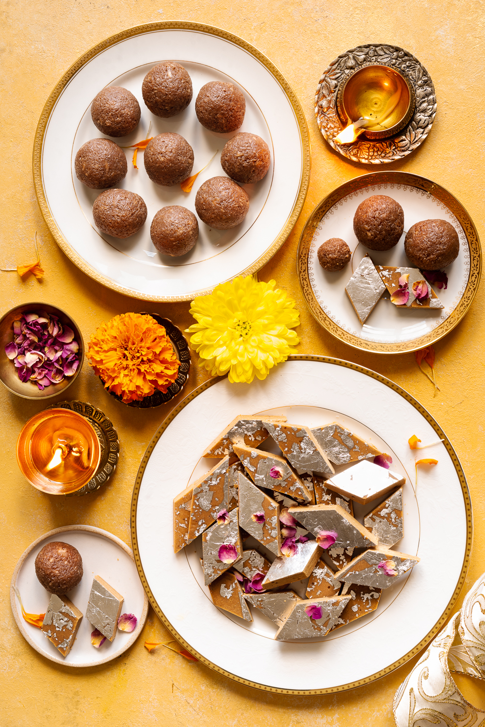 Peanut Katli And Laddoo - Two Diwali Special Indian Desserts
